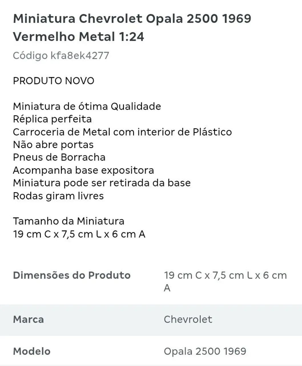 Miniatura opala 