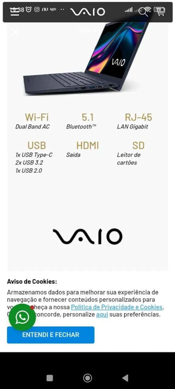 Notebook Sony vaio - Foto 4