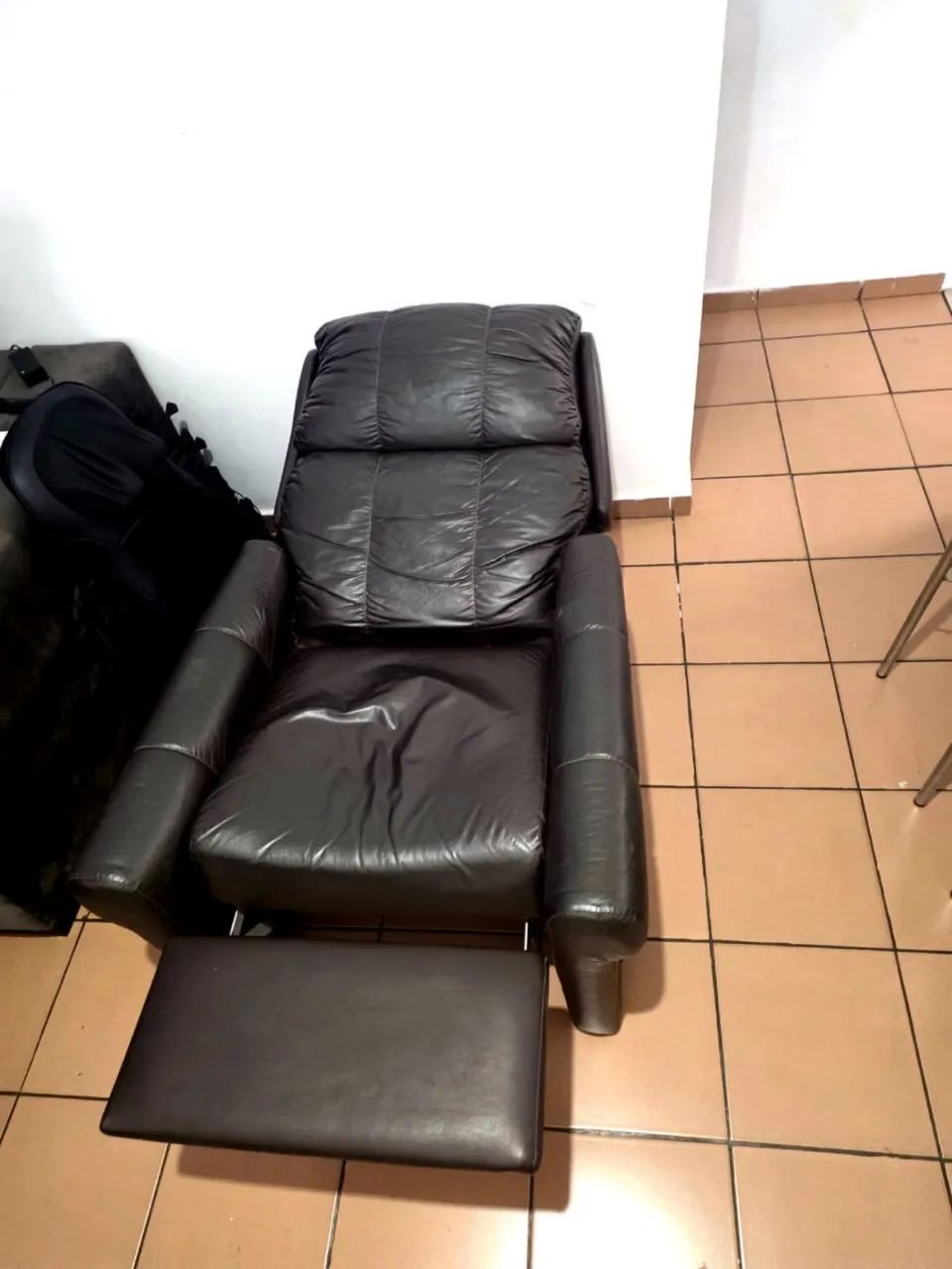 Poltrona reclinável de Couro - Foto 4
