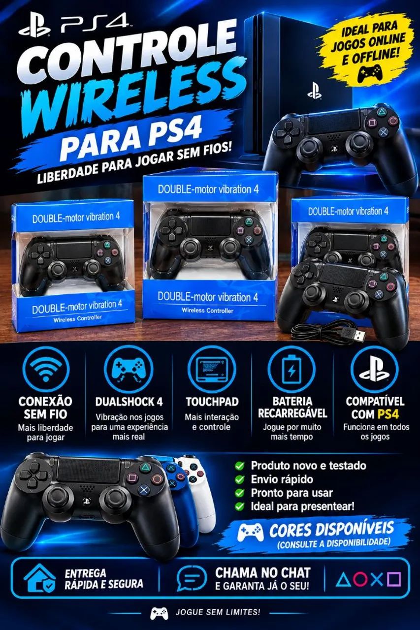 Controle de PS4 Com GARANTIA! - Foto 4