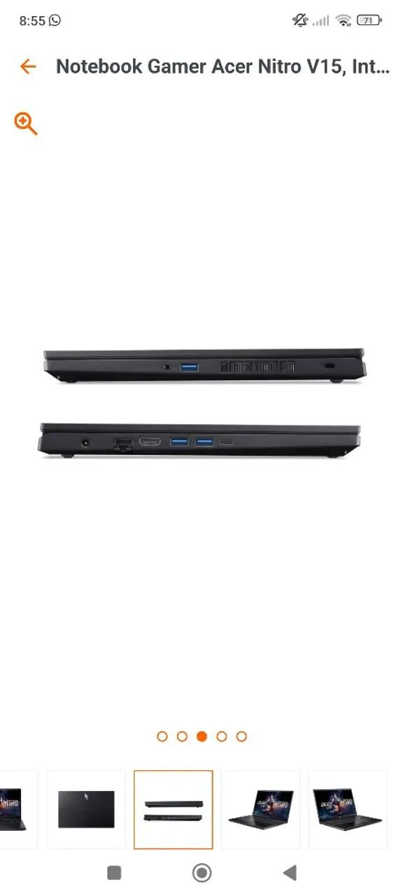 Notebook Acer 7037 16GB RTX 4050 - Foto 5