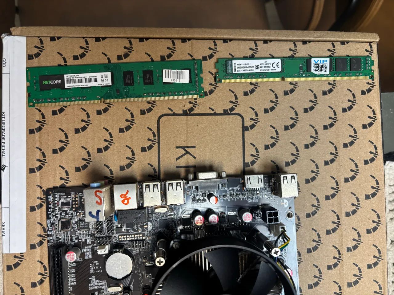 KIT PLACA MÃE, PROCESSADOR, MEMÓRIAS RAM - Foto 3