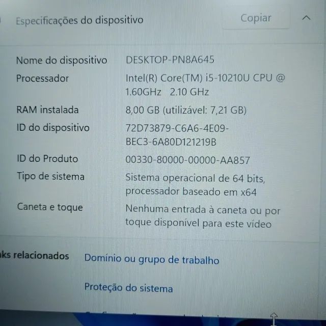 Notebook thinpad empresarial i5 decima com teclado iluminado - Foto 2