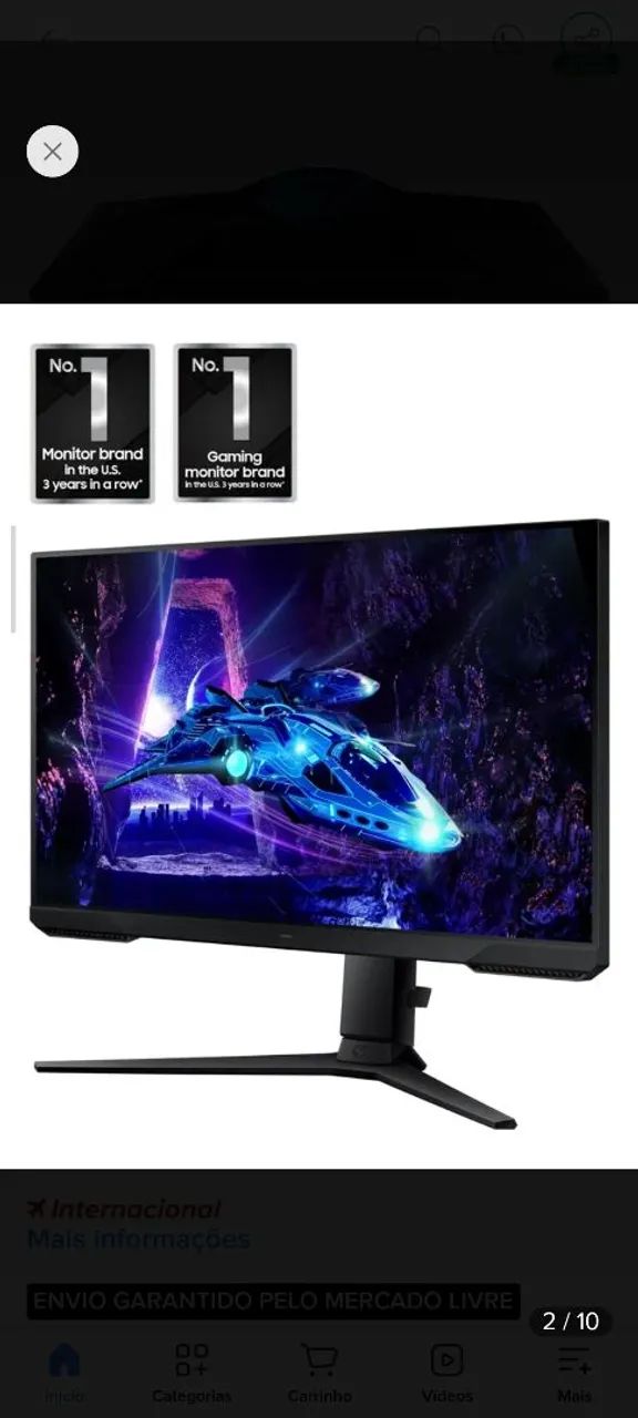Monitor gamer Samsung 27 polegadas odyssey G3 - Foto 5