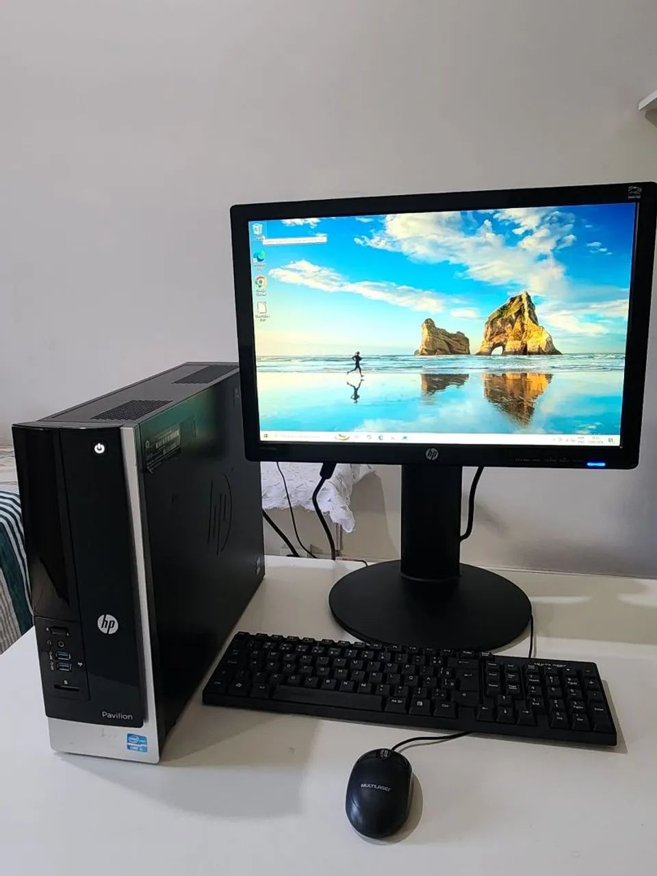 Computador HP Slim i5 COMPLETO, SSD + RAM e WINDOWS  INSTALADO 