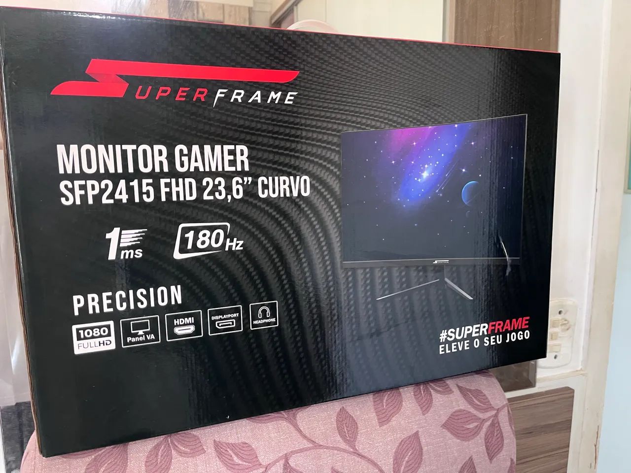 Monitor Gamer SuperFrame curvo pra levar 