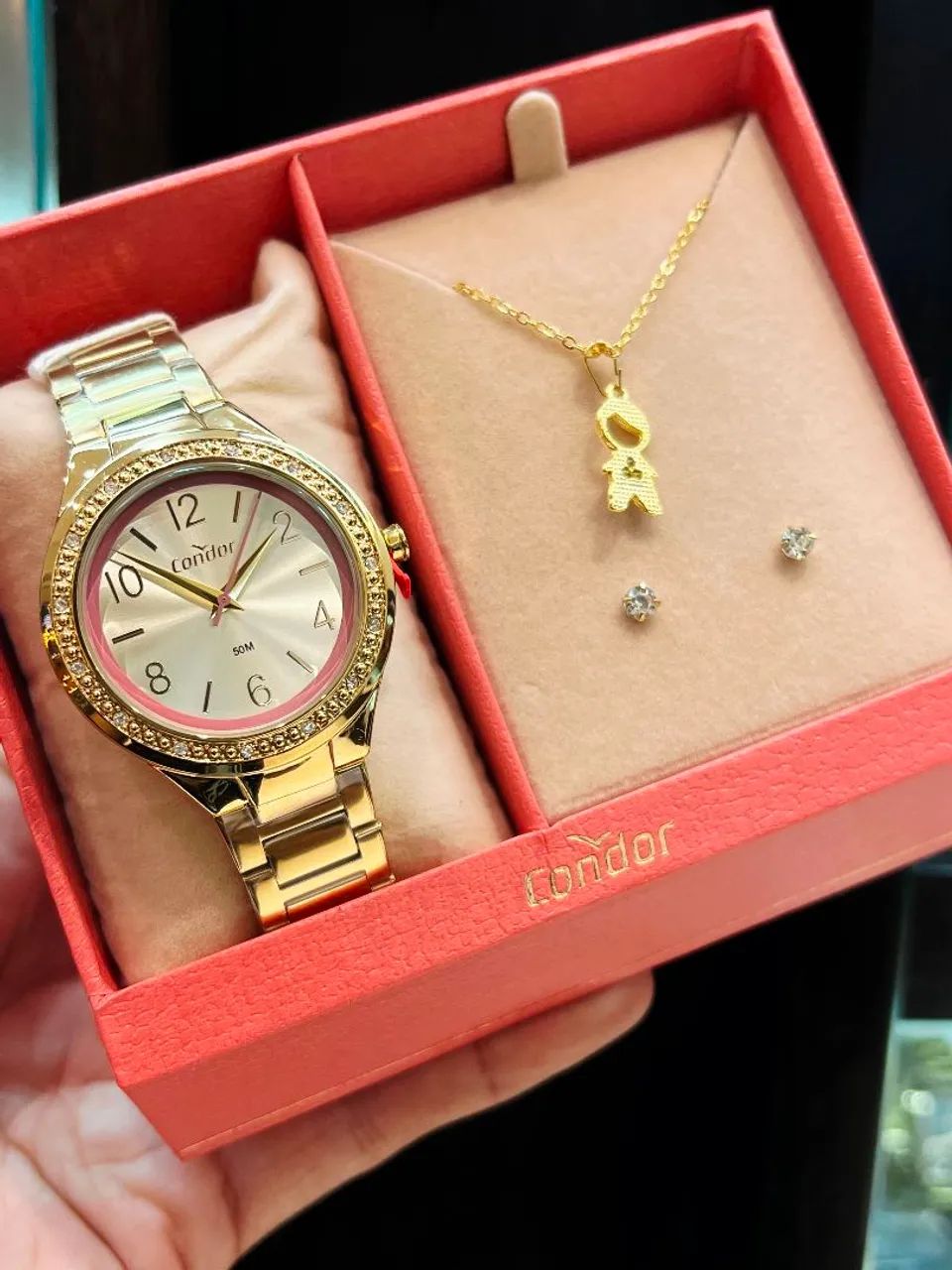 Relógio Feminino Condor Dourado 