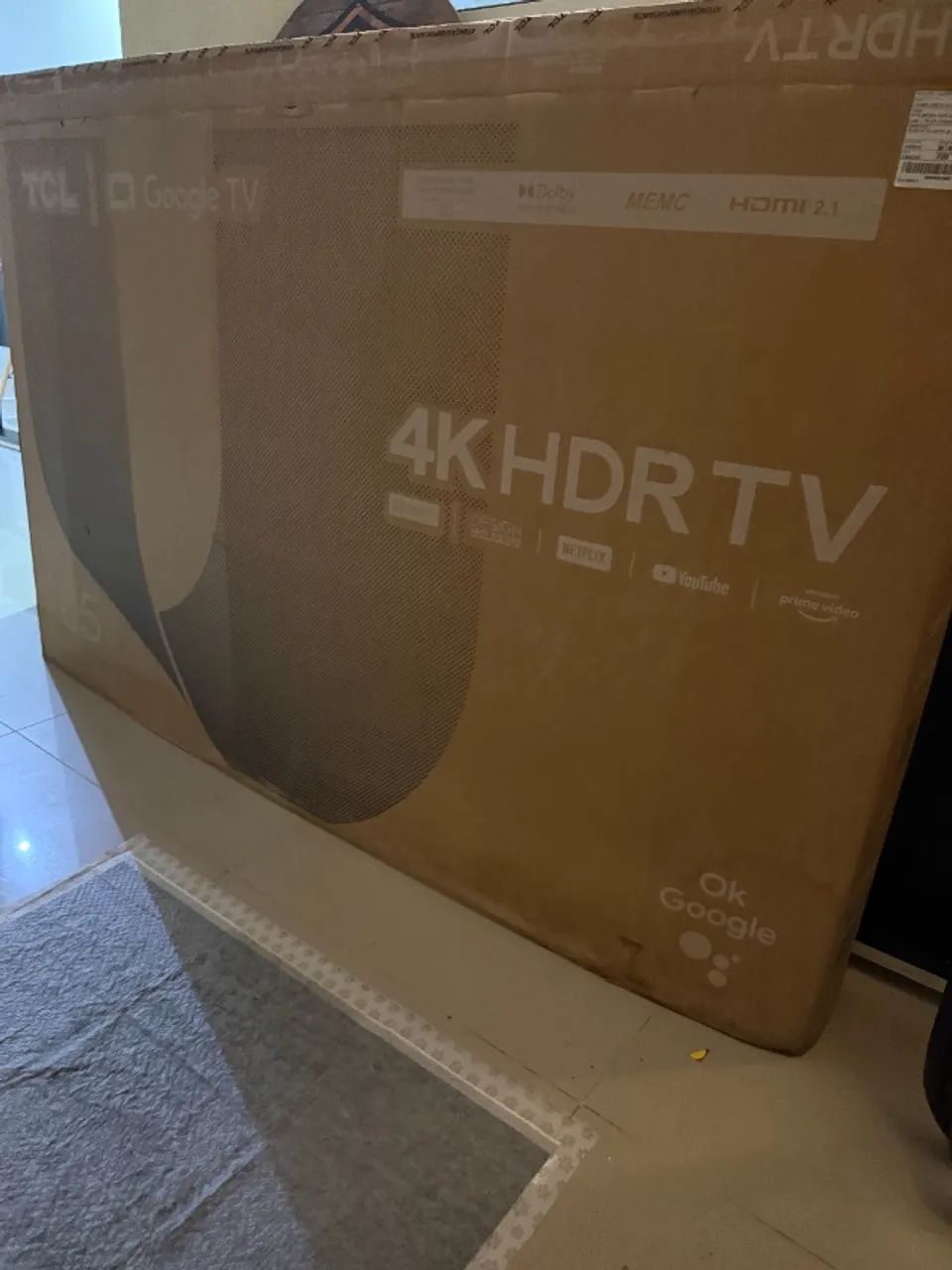Tv 65 polegadas com display quebrado 
