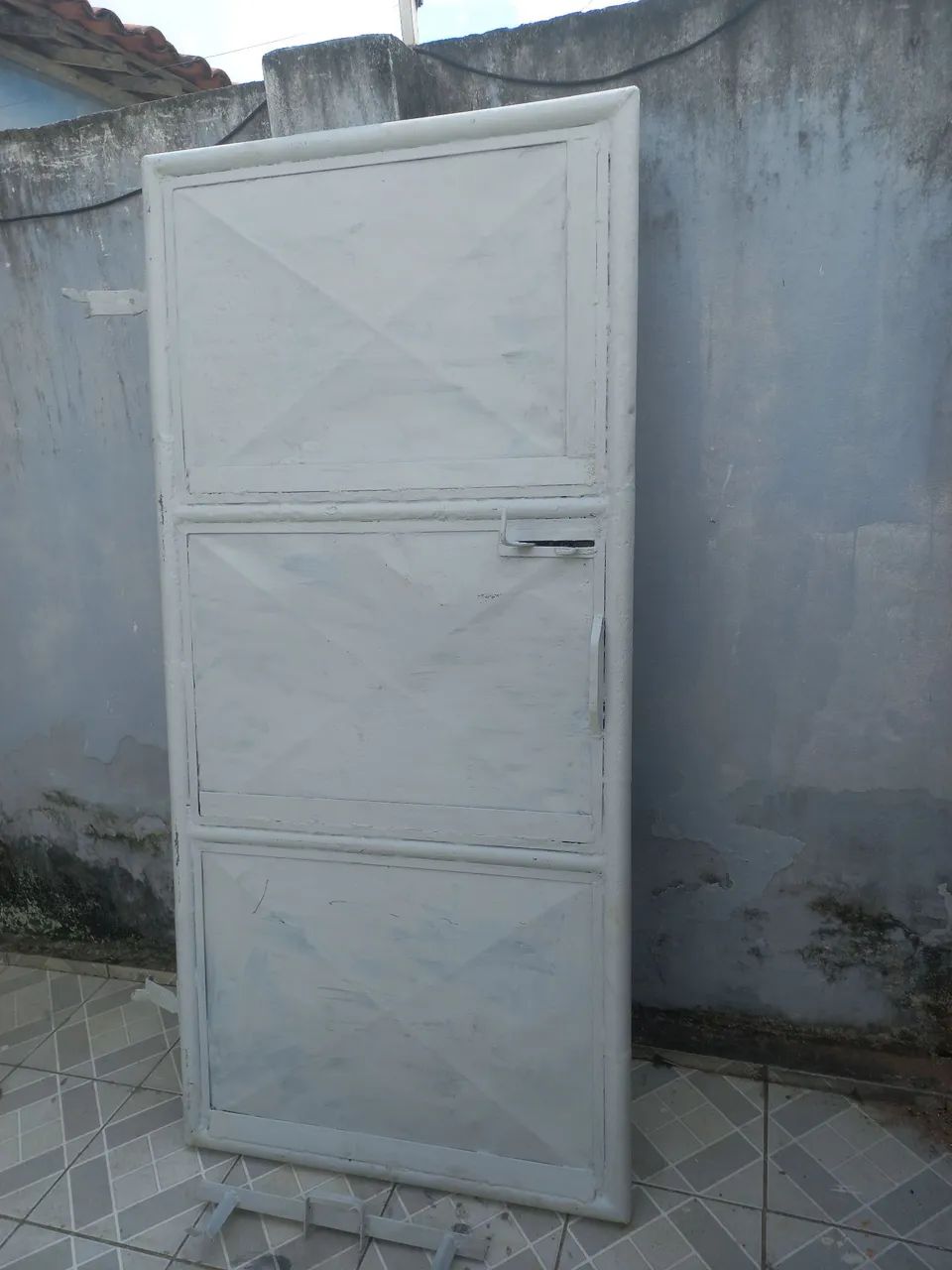PORTÃO DE FERRO PESADO,reforçado,cano carbonizado de 2 polegadas e chapa 18. 2mx 90 cm