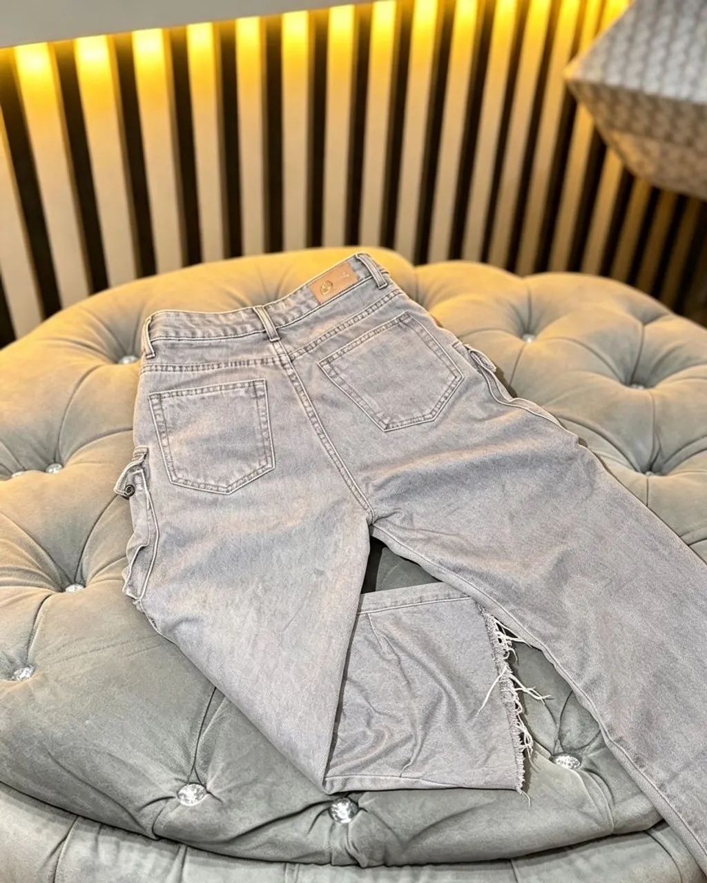 Calça cargo jeans: marca tenha fé e alcance  preço 60R$ - Foto 3