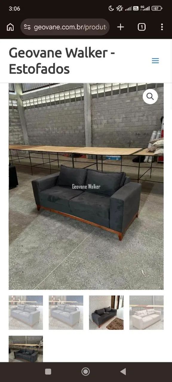 Sofá 3 Lugares - Modelo Balli