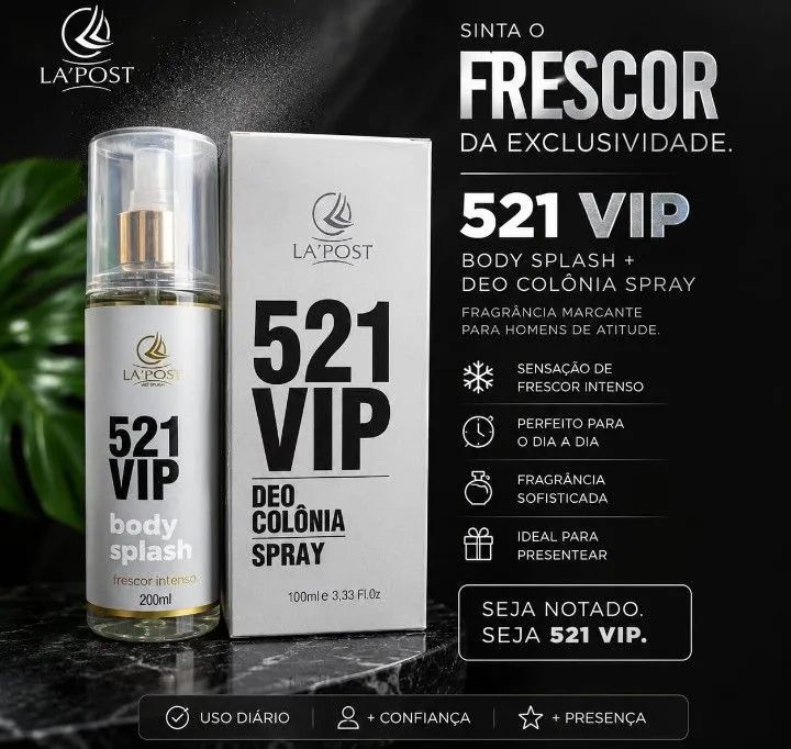 Kit masculino perfume e body splash 