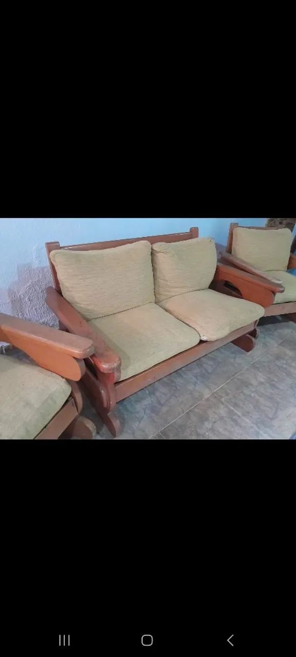 Sofá madeira maciça  - Foto 5