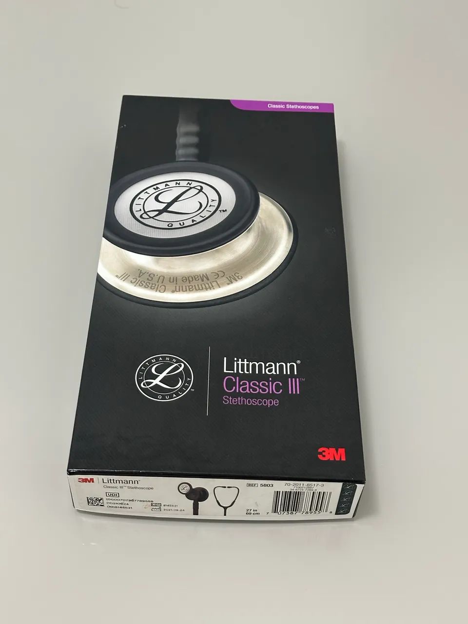Estetoscópio Littmann Classic iii Black Edition - Foto 3