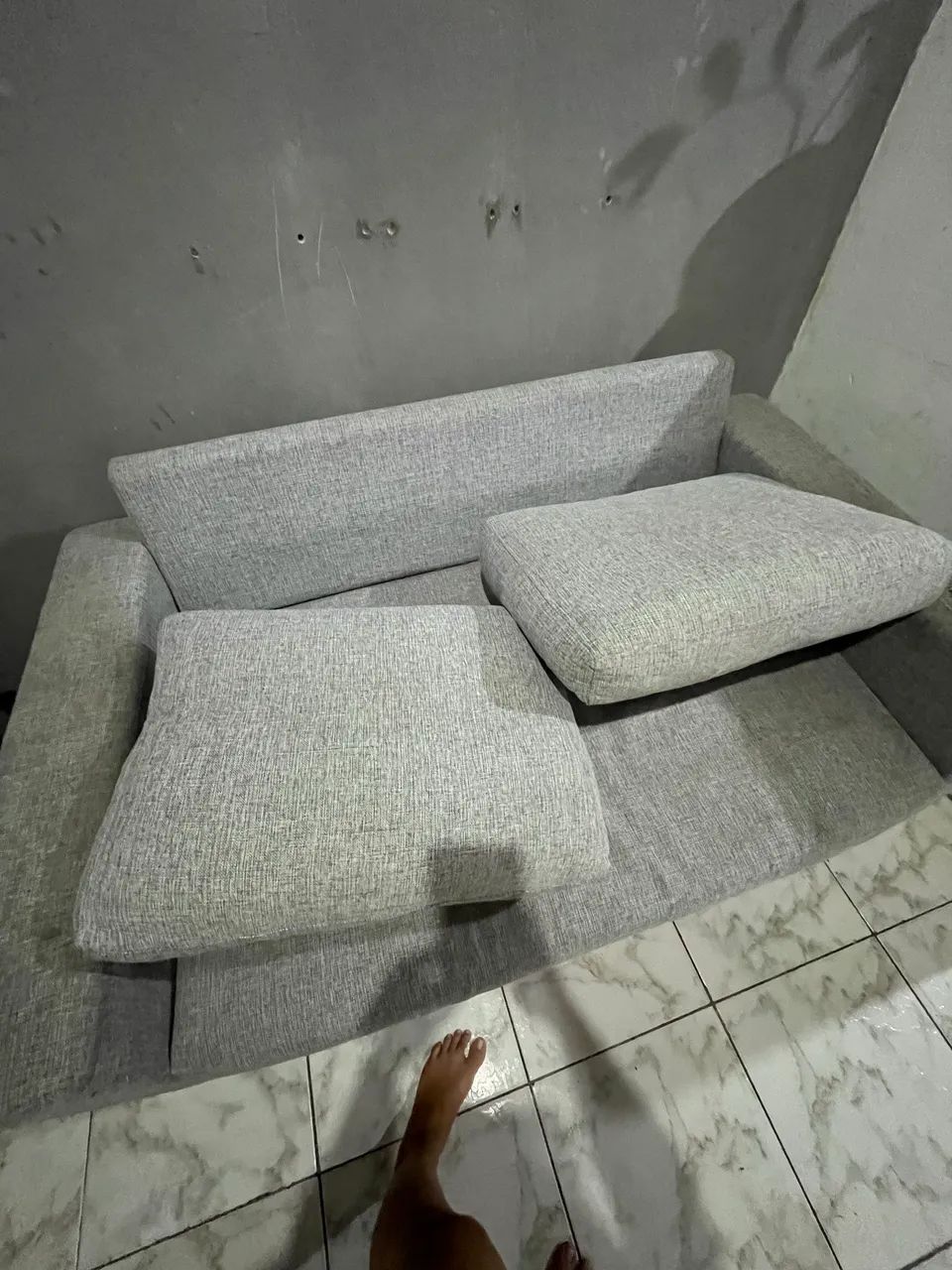 Sofá e puf 