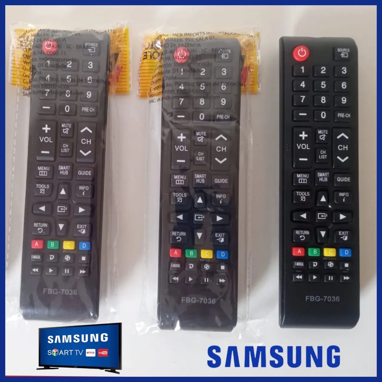 Controles pra tv Samsung 