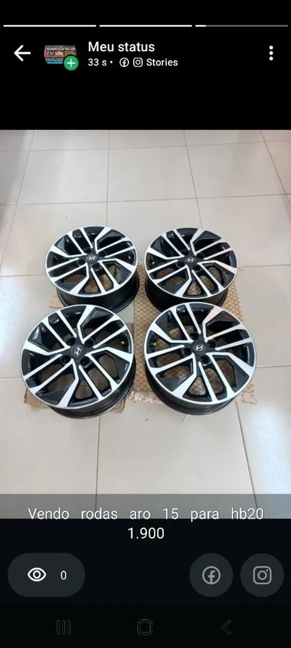 Rodas   aro  15   hb20 