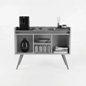 Buffet Gold com 3 portas Branco/Mel - Foto 2