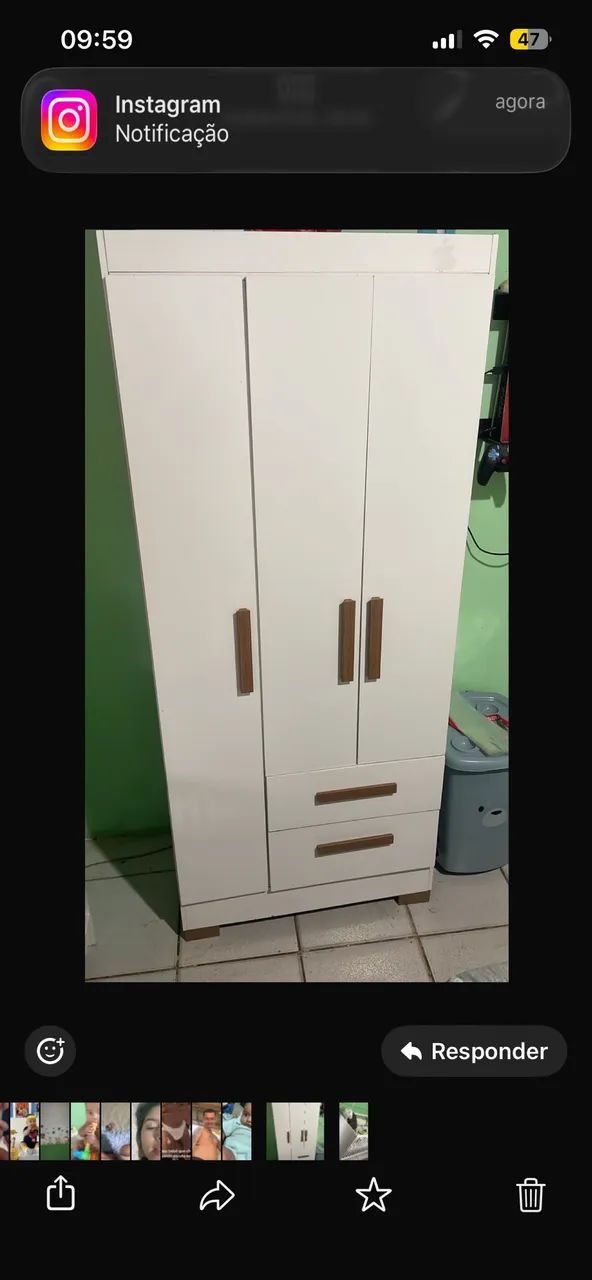 Vendo guarda-roupa de criança 