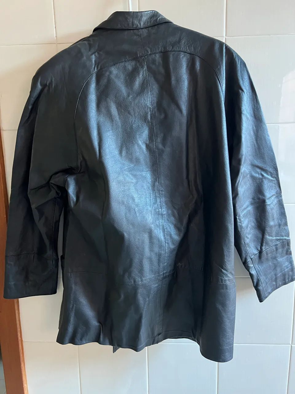 Casaco de couro preto  - Foto 2