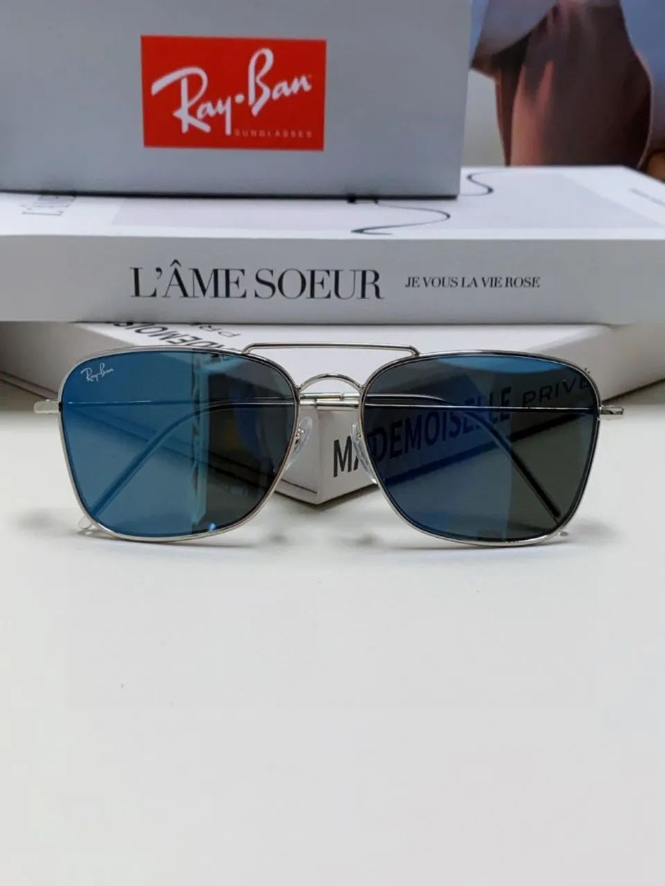 Ray ban caravan reverse rb0102s oculos de sol masculino  - Foto 2