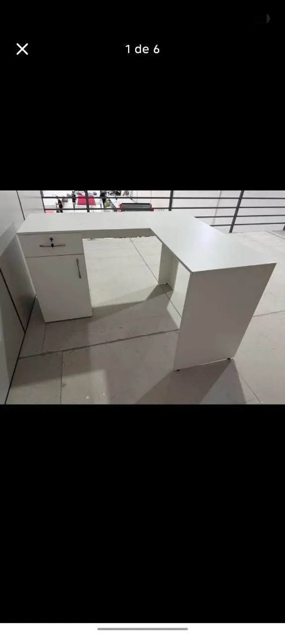 Mesa em L para escritório 