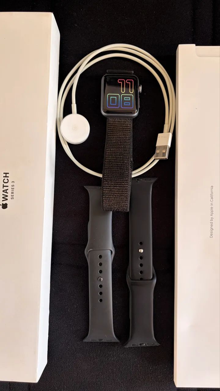 Apple Watch (gps) Series 3 42mm Cinza Espacial Alumínio (Usado
