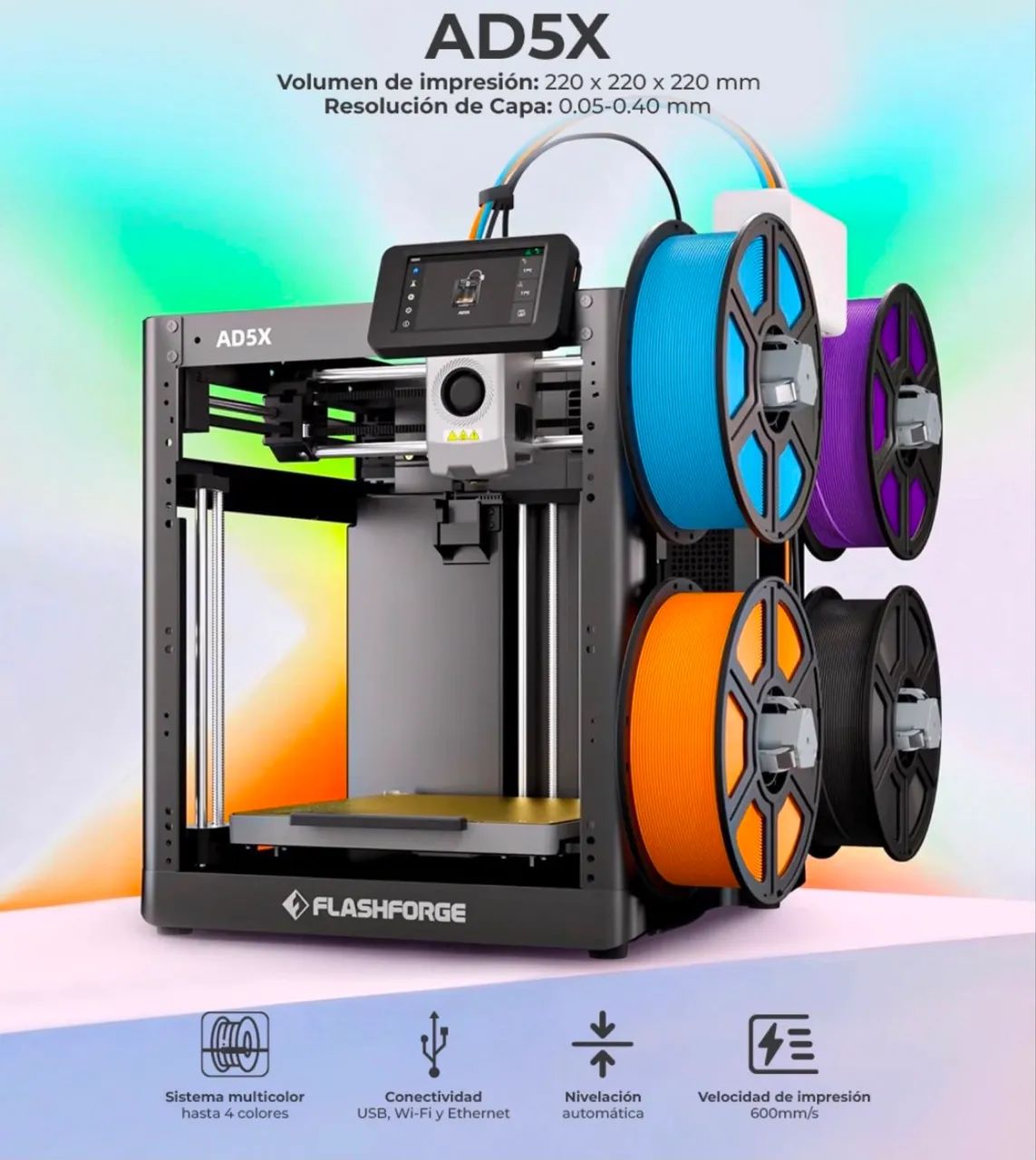 Impressora 3D AD5X Lacrada Pronta entrega 