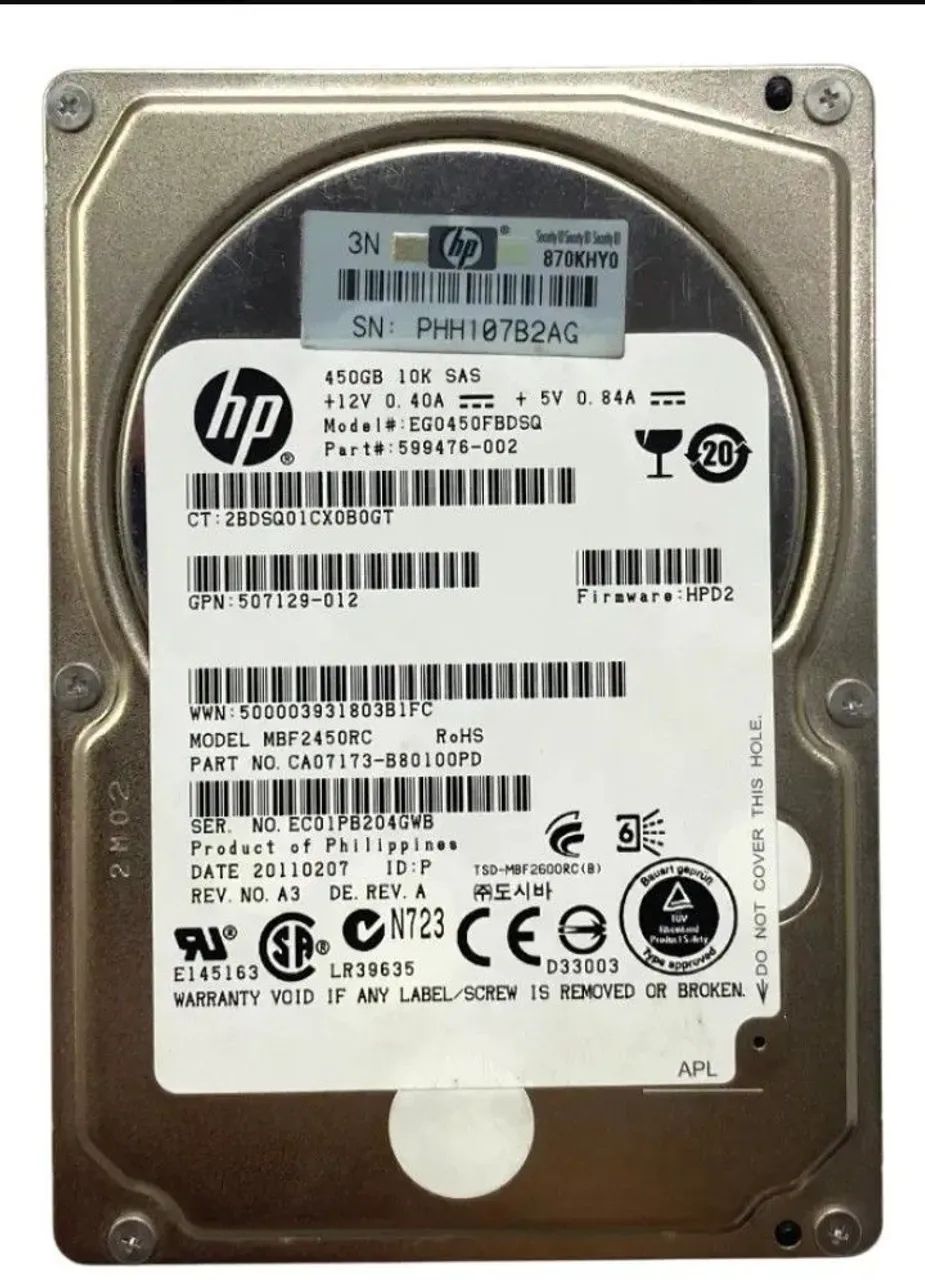 Hp HD 450 Gb - Foto 2