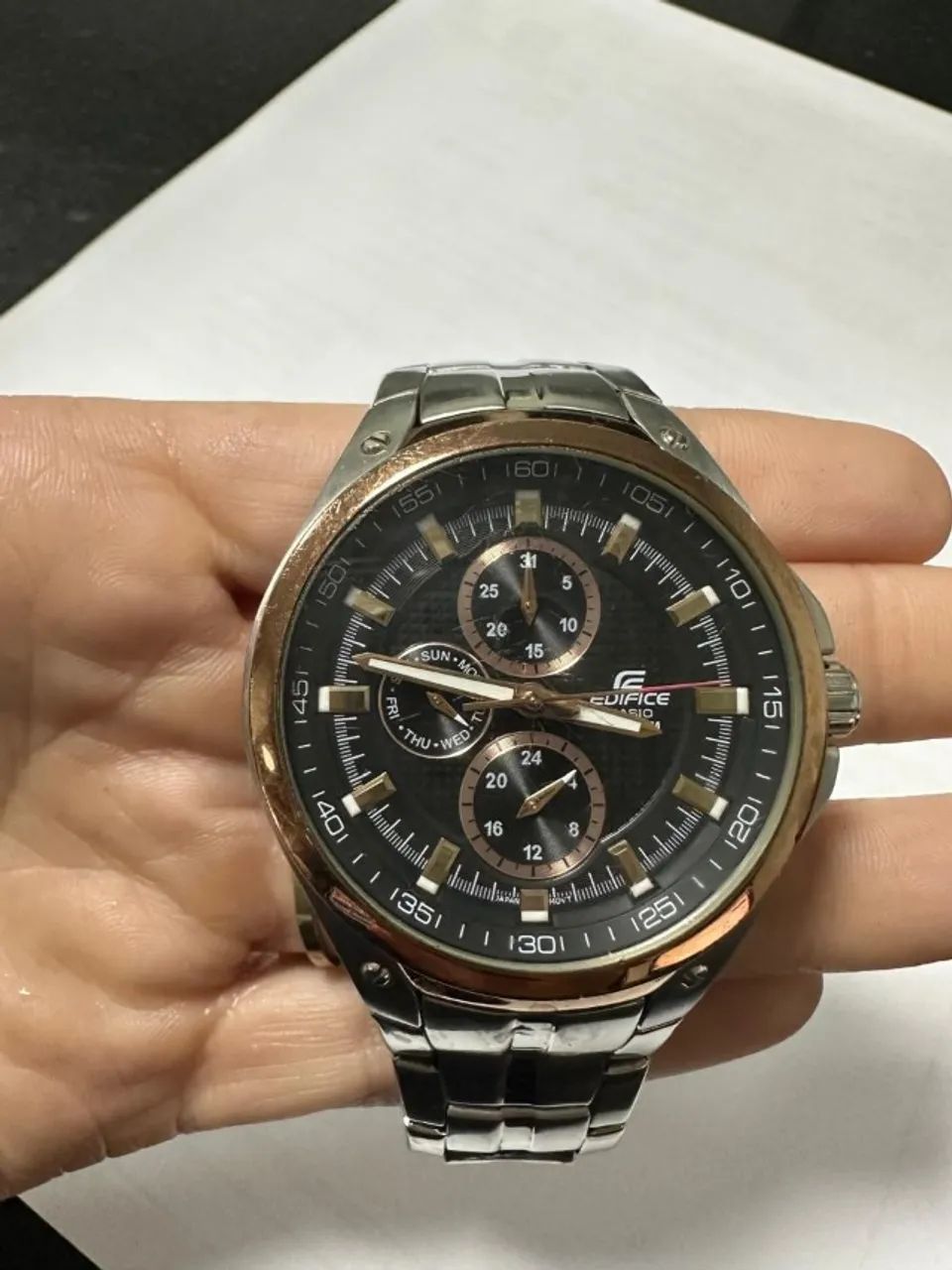 RELOGIO CASIO EDIFICE BEM CONSERVADO!!! FUNCIONANDO PERFEITAMENTE.