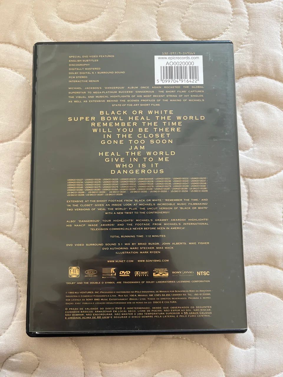 DVD THE SHORT FILMS MICHAEL JACKON - Foto 2