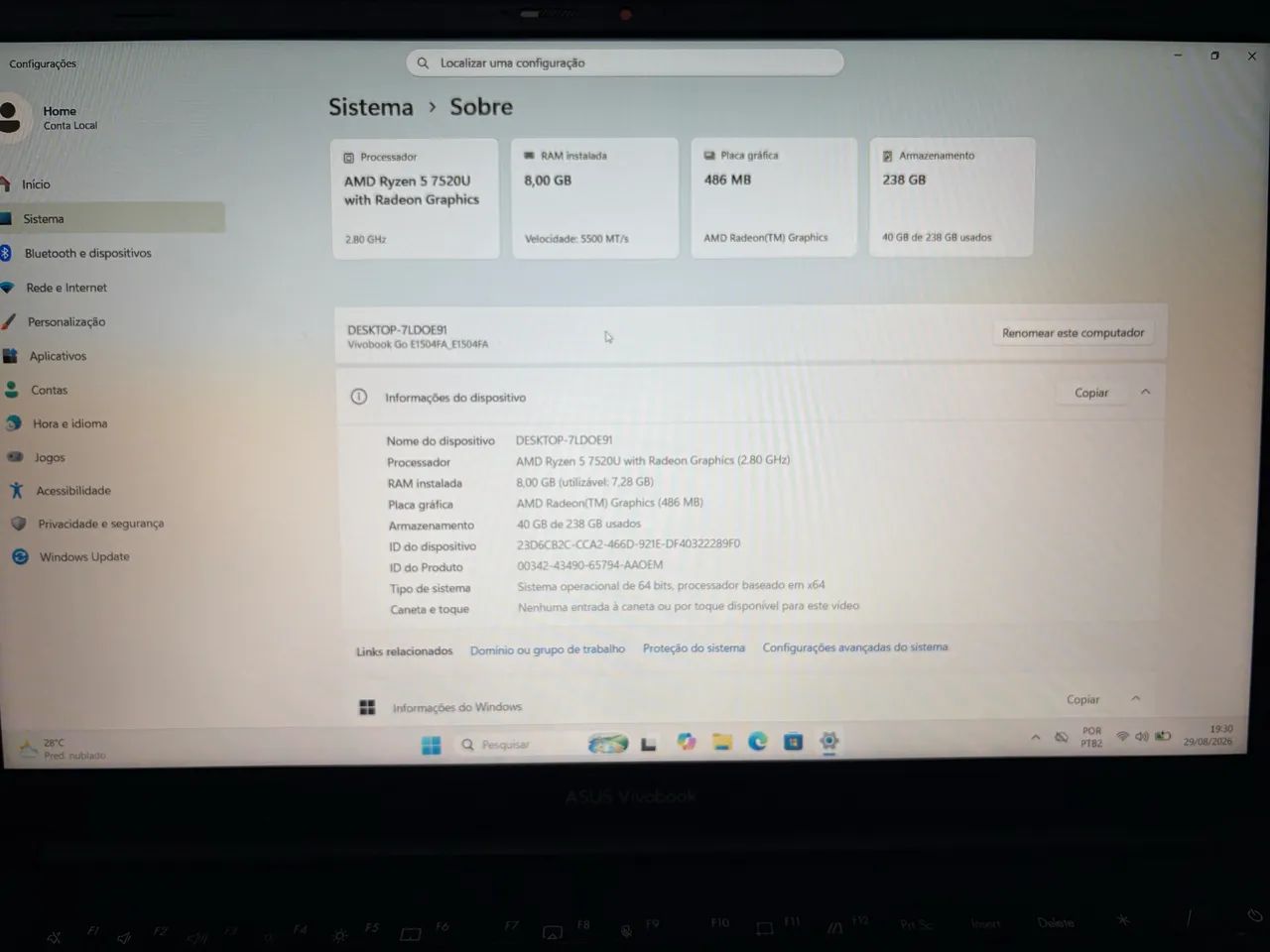 Notebook ASUS Vivobook Go 14/15  - Foto 3