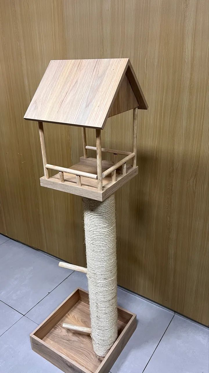 Acessório para pets. Casinha/poleiro para pássaros  - Foto 2