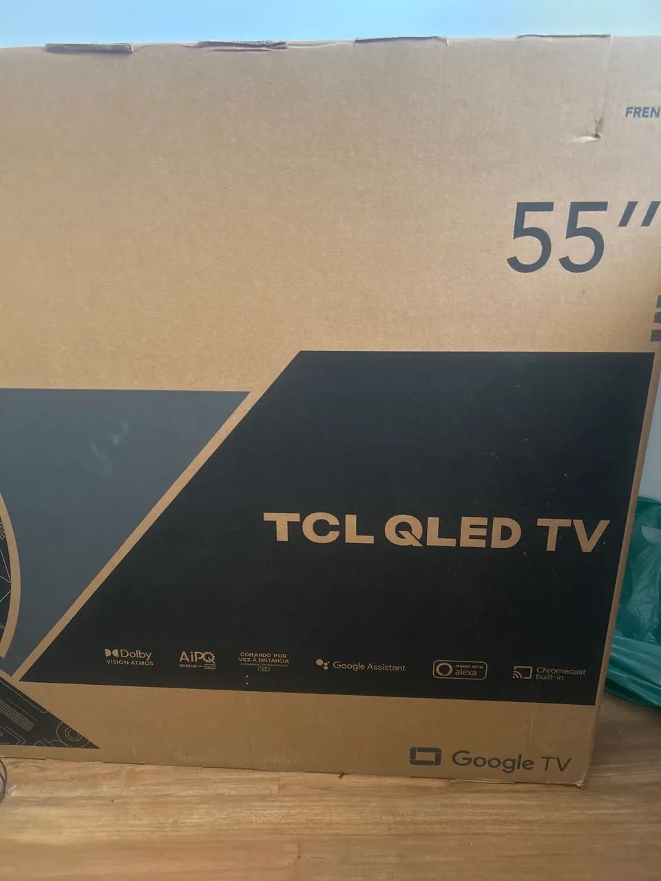 Smart TV 55 4K UHD QLED - TCL em ótimo estado - Foto 3