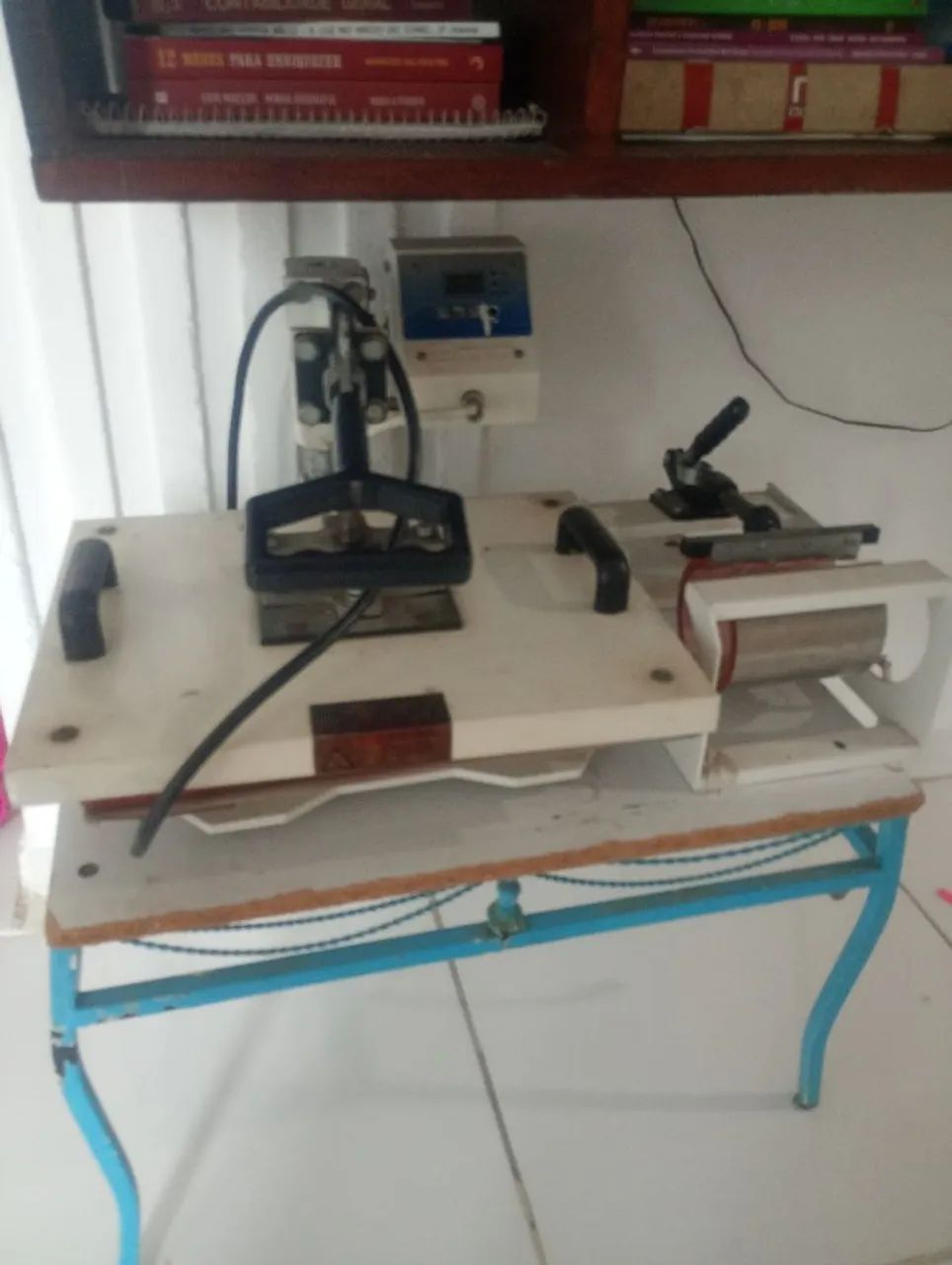 Prensa para sublimação, kit completo 7 em 1 + impressora Epson ecotank 