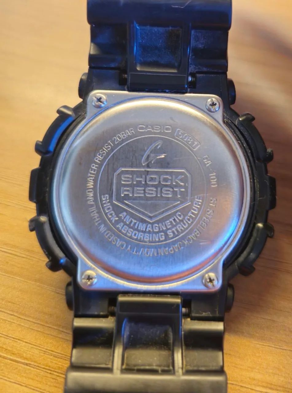 Casio G-Shock GA-100-1A1 Original - Preto - Analógico/Digital - Foto 2
