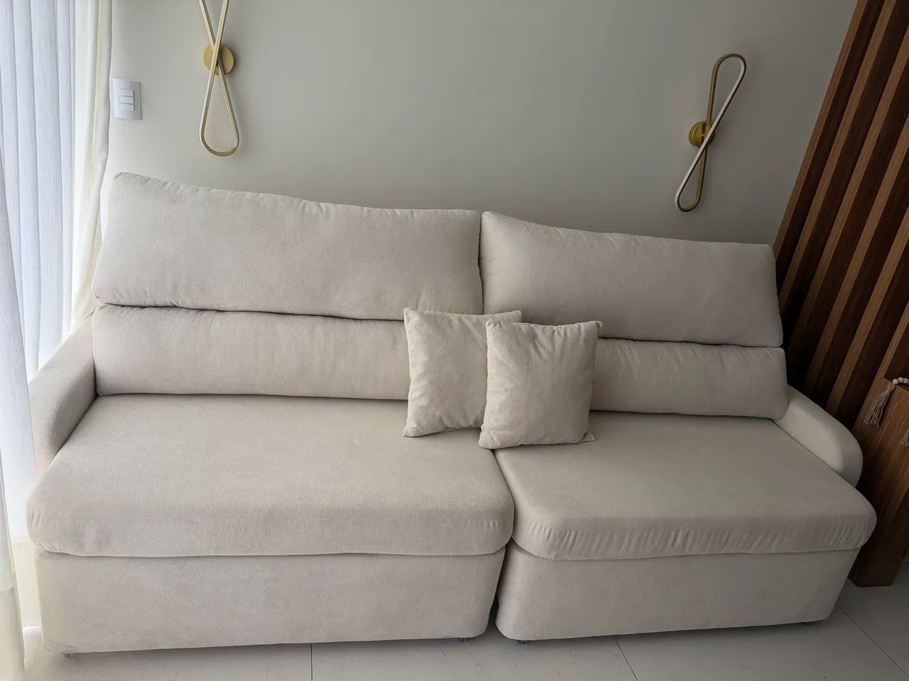     Sofá Retrátil e Reclinável 3 Lugares