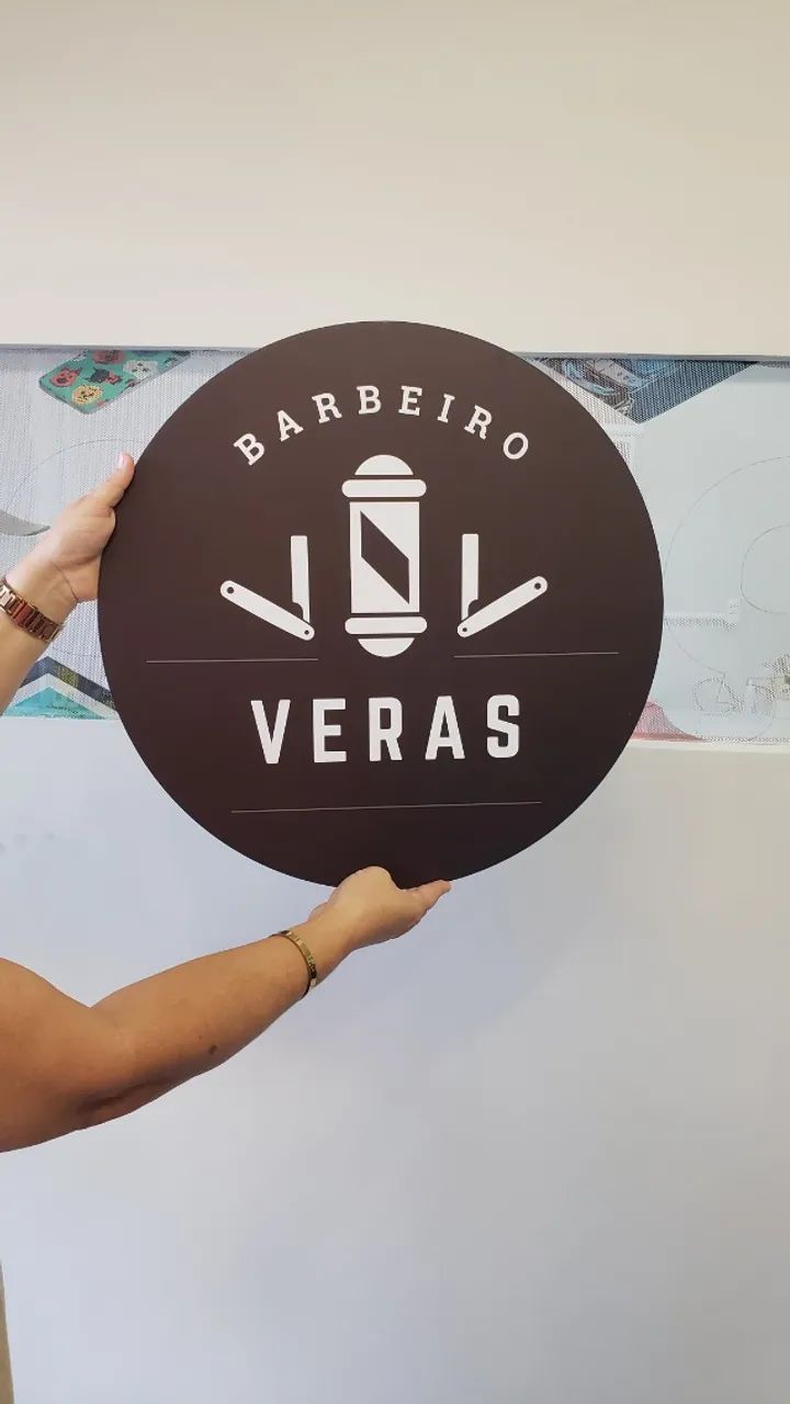 Fachada para barbearia PVC com sua logomarca - Foto 2