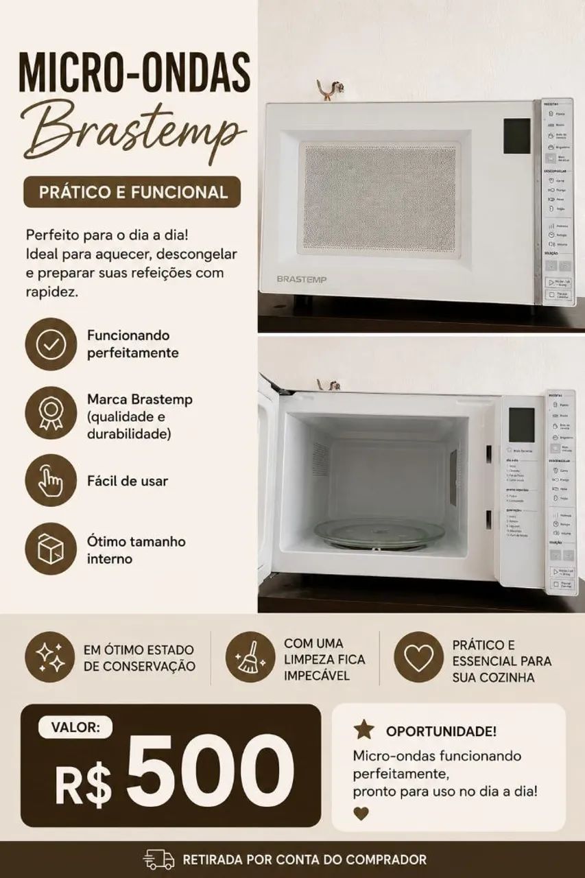 Micro ondas Brastemp (Seminovo)