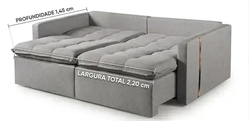Sofa cama em linho alta qualidade   - Foto 3