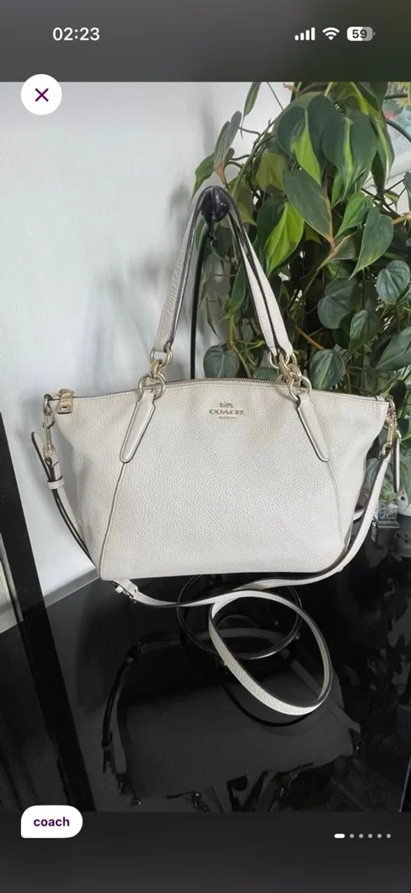 Bolsa coach original em couro comprada no Japão  - Foto 2