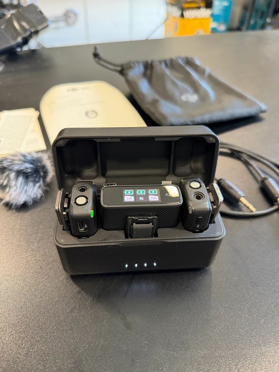 Microfone sem fio Dji Mic Combo USB-C e Lightning  - Foto 5