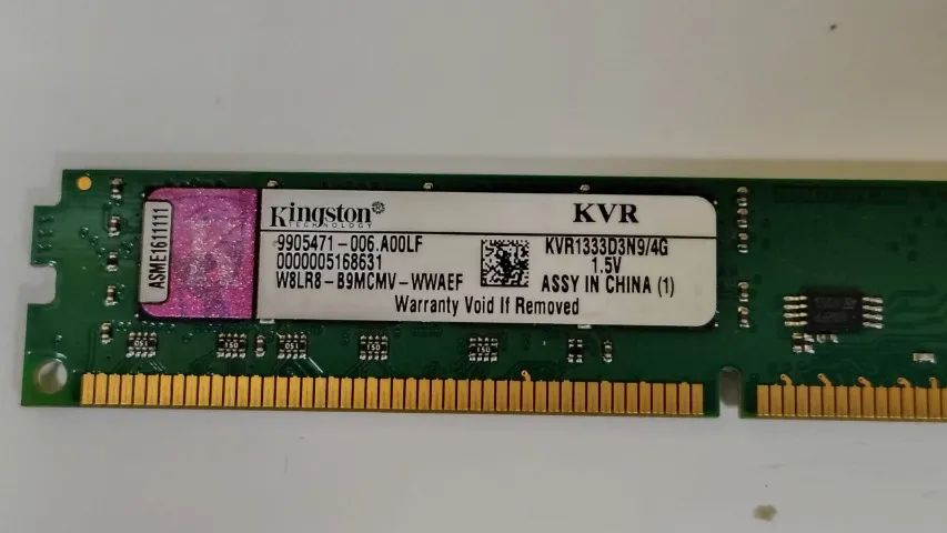 Memória RAM Kingston KVR1333D3N9/4G 2 Pentes de 4GB 1333MHz Desktops - Foto 3