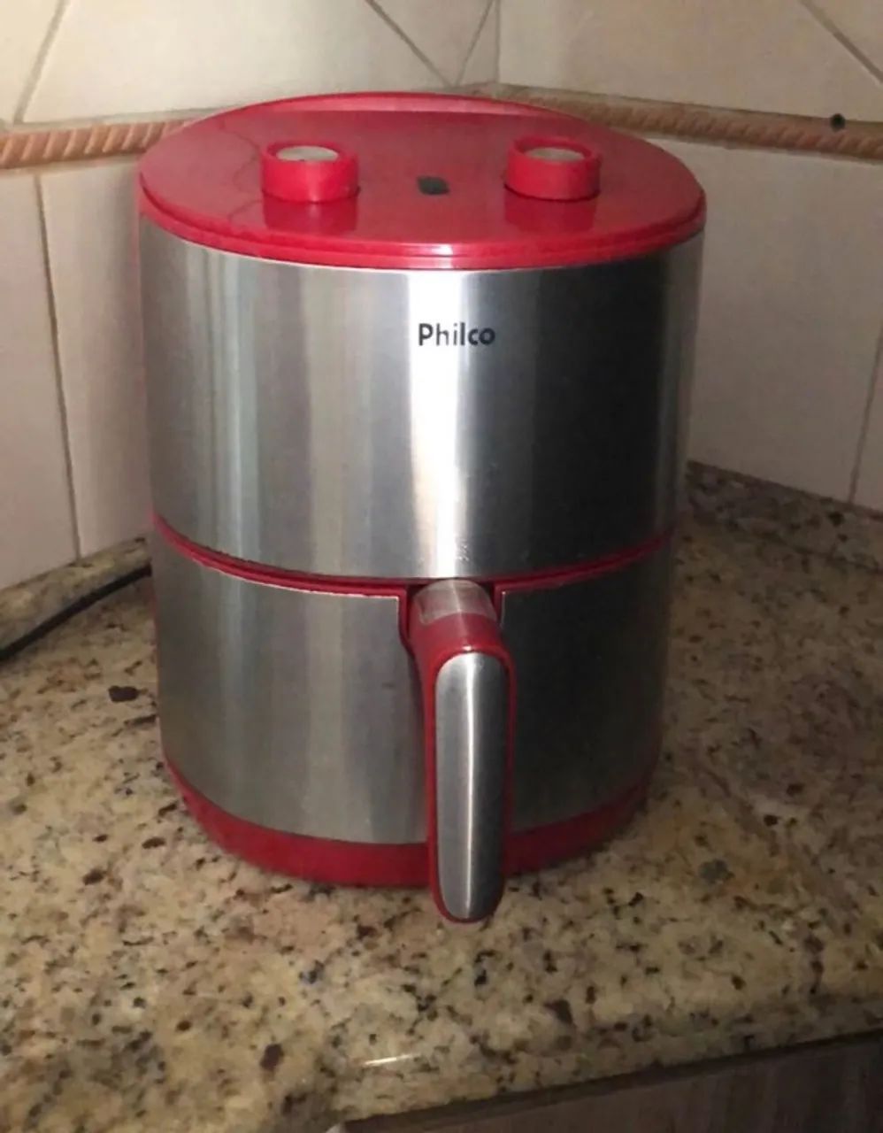 Fritadeira Elétrica Sem Óleo Philco Air Fryer - Vermelha/Inox