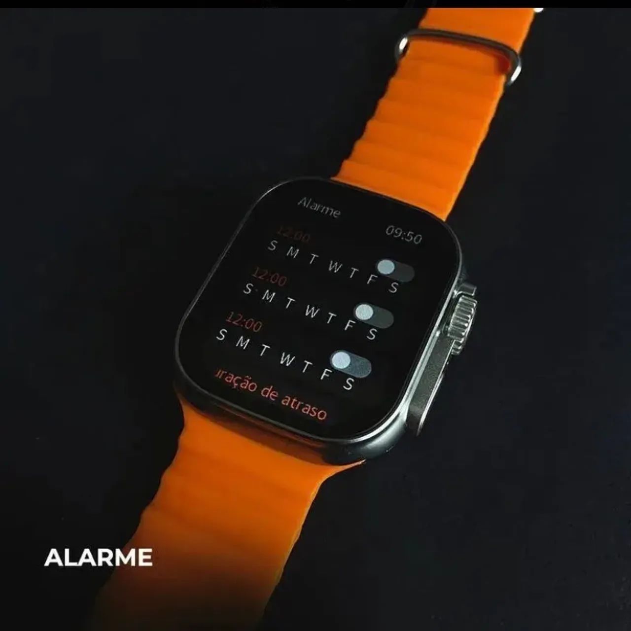 Relógio Smartwash Ws80 caixa Dourada, com 7 pulseiras e fone de ouvido  - Foto 4