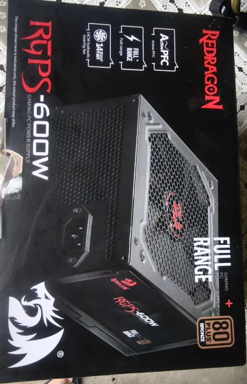FONTE PC  REDRAGON  RGPS 600W