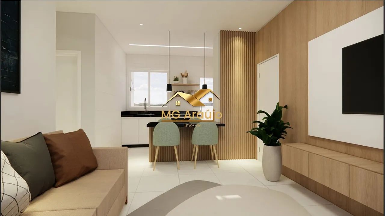Apartamento com Varanda, 02 Quartos, Santa Branca, BH.