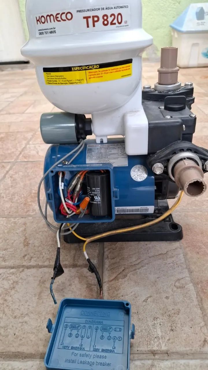 PRESSURIZADOR DE AGUA TP 820 G3 BIVOLT KOMECO - Foto 6