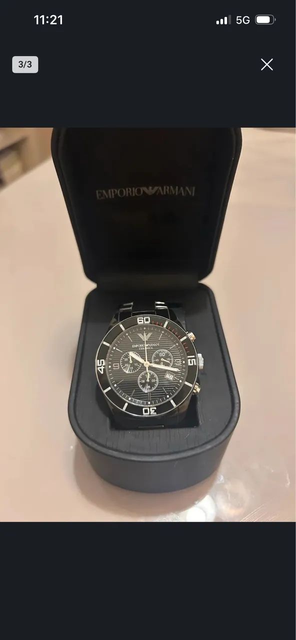 Relógio Armani cerâmica 