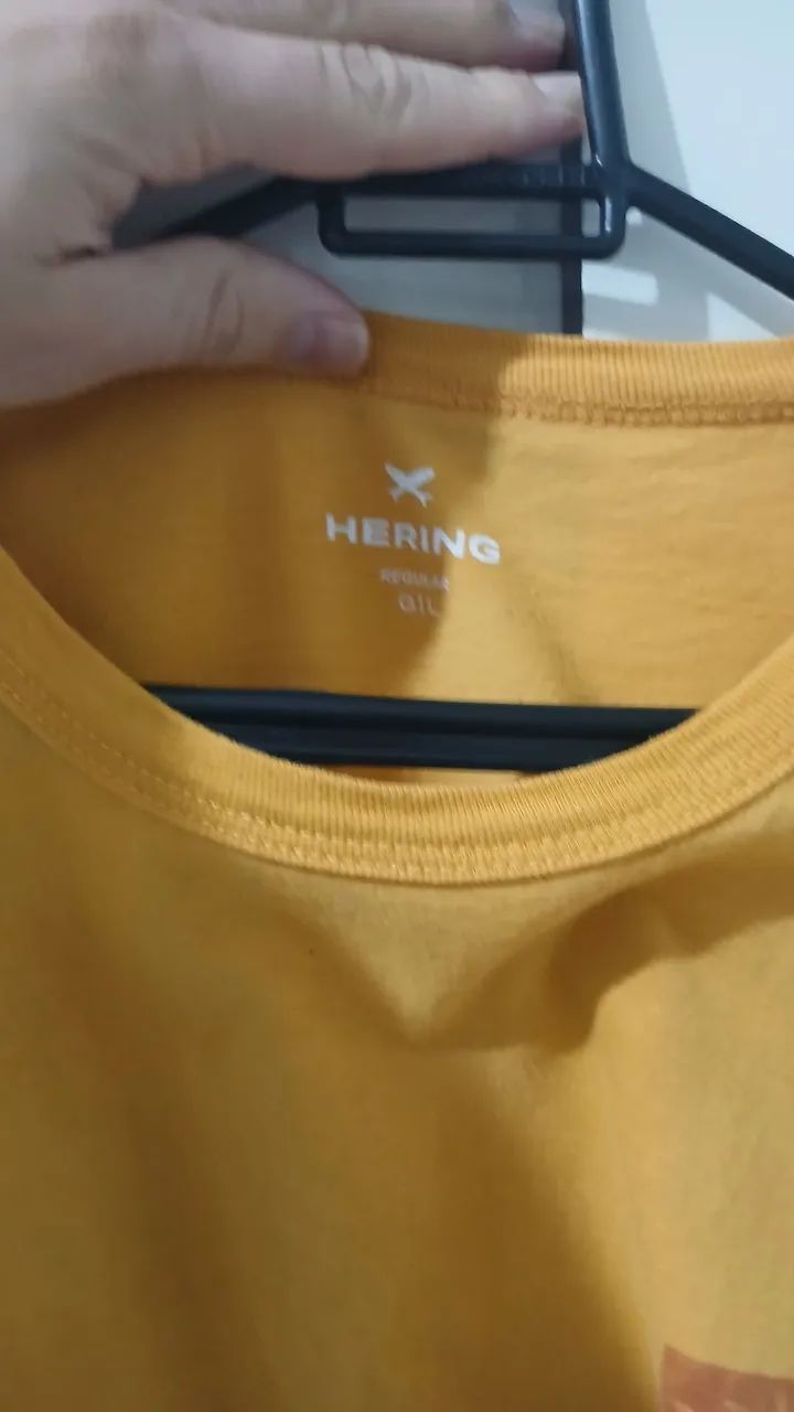 CAMISA HERING NA COR AMARELA TM G - Foto 3